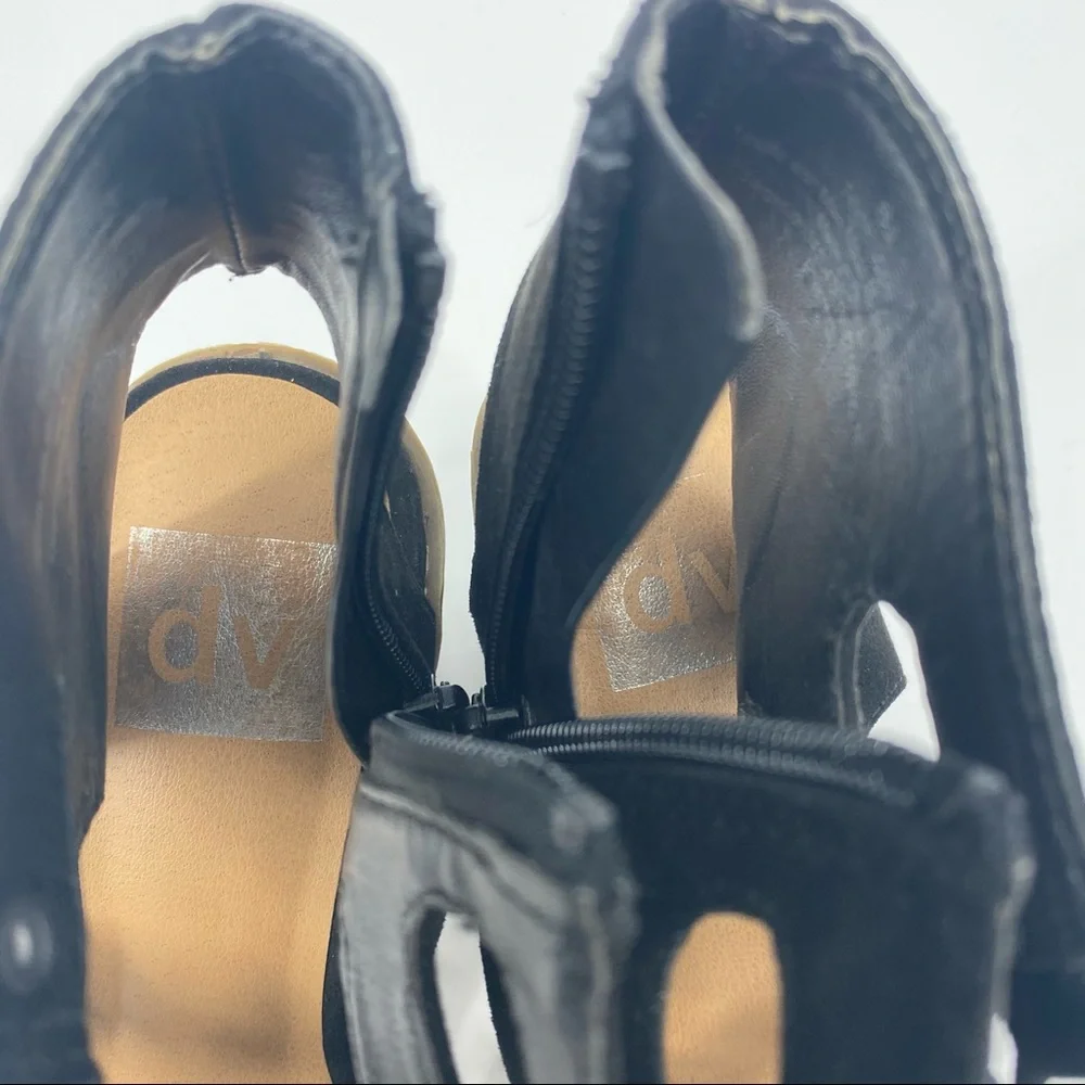 DV by Dolce Vita | Black Suede Lace Up Sandals - Picture 11 of 12